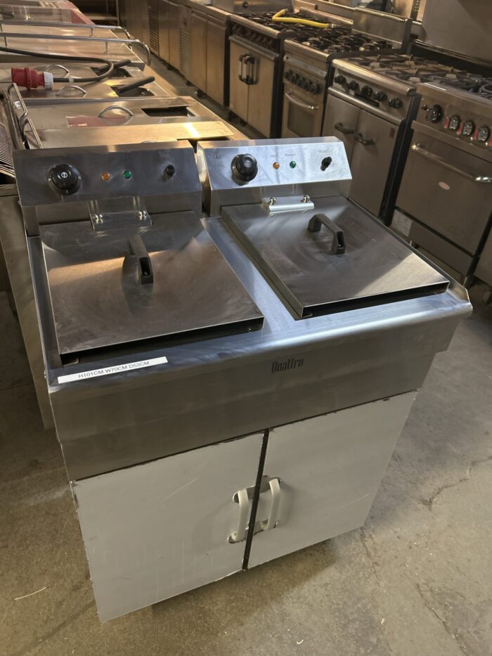Quattro Floor Standing 2 x 16 litre Twin Tank Electric Fryer - Image 3