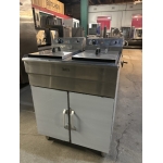 Quattro Floor Standing 2 x 16 litre Twin Tank Electric Fryer