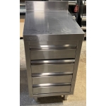 Stainless Steel Table - Four Drawrs