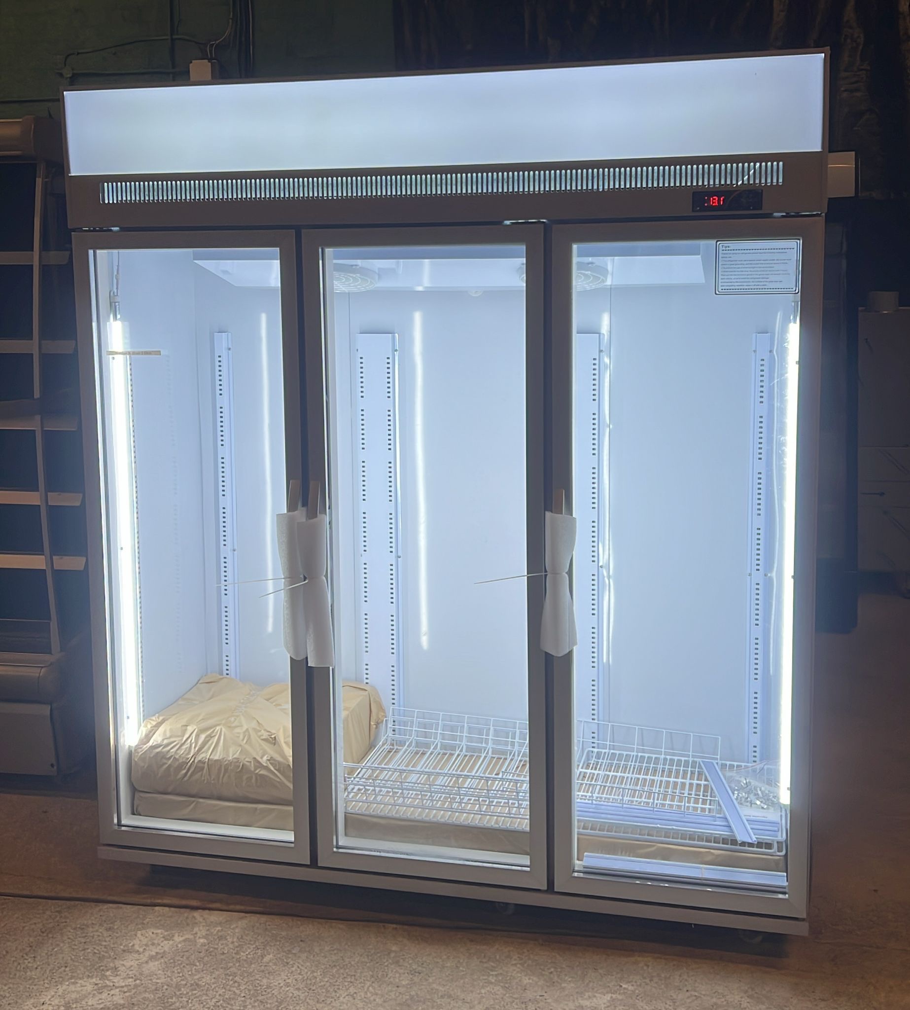 d080c8c4-dcfa-4cbc-8bc9-51991bb2aab8-1.jpeg Three Door Display Fridge - Image 1