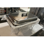 Chafing Dish set stainless steel with black handles