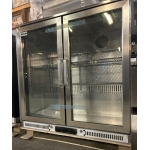 Commercial low height double hinged door Drinks fridge