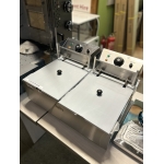 Twin tank 2 x 9 litre commercial electric fryer