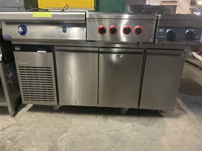 3 door prep table fridge - Image 3