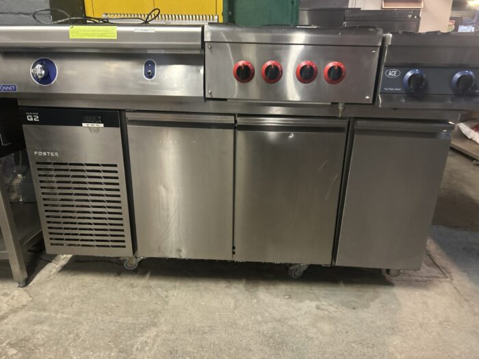 3 door prep table fridge - Image 4