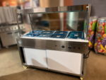 Heated Bain Marie Food Display with Sneeze Guard - Image 2