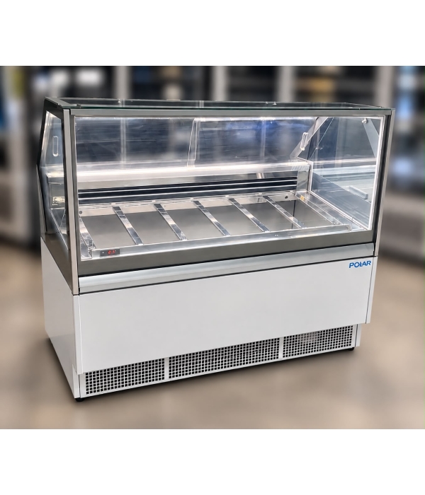 Polar 6 Pan Ice Cream Serve Over Cabinet Freezer - Image 3