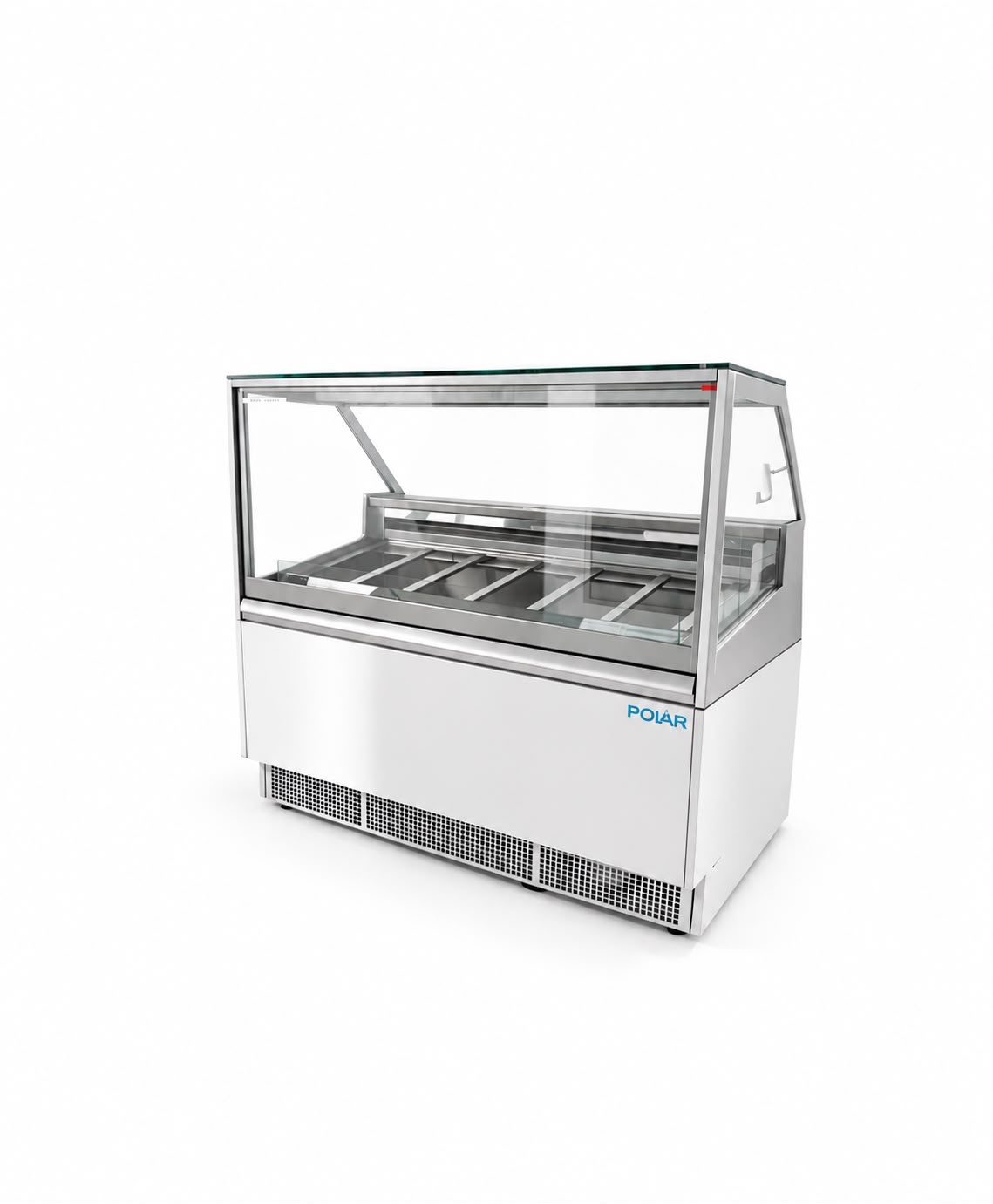 e277a7d0-3624-432f-b56b-3cbb92a93c06 Polar 6 Pan Ice Cream Serve Over Cabinet Freezer - Image 1
