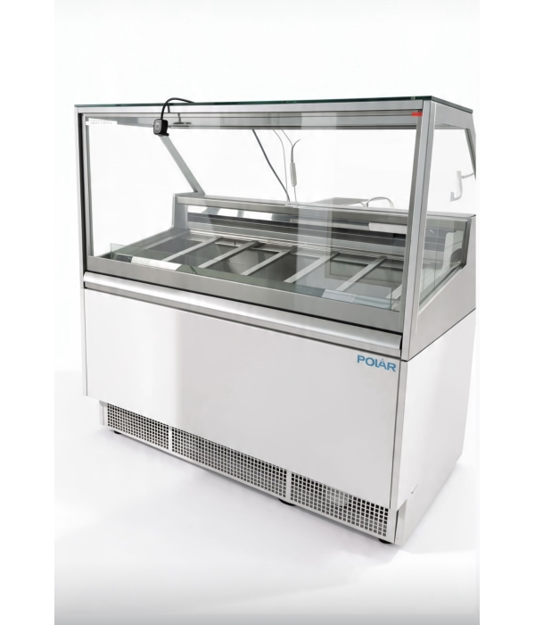 Polar 6 Pan Ice Cream Serve Over Cabinet Freezer - Image 4