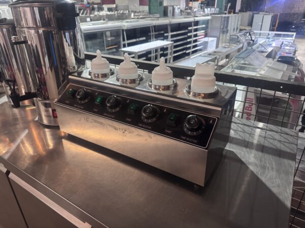 Commercial 4-Bottle Electric Sauce Warmer - Image 2