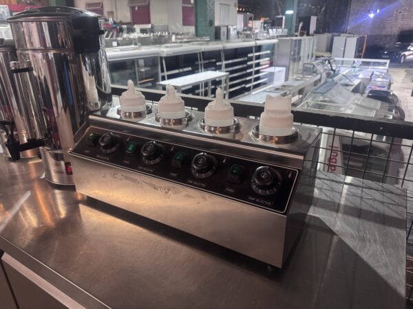 Commercial 4-Bottle Electric Sauce Warmer - Image 4